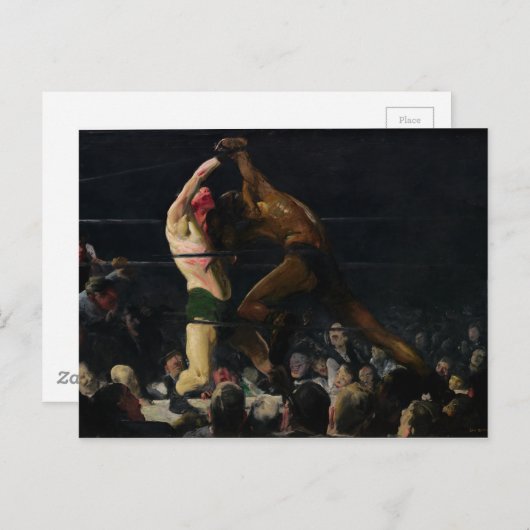 このクラブのメンバーの両方のジョージ・ベローズ ポストカード (正面/裏面)