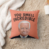 このクリスマスおもしろいにスニフィー・ジョー・バイデン氏・ピロー クッション (ブランケット)