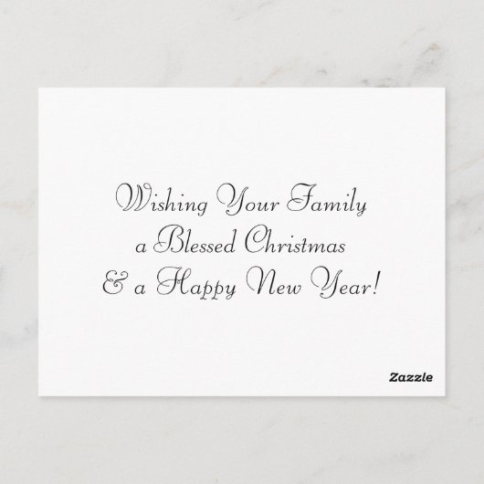 このクリスマスに子どものアートワークを追加 ポストカード (裏面)