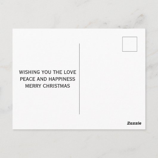 このクリスマスに子どものアートワークを追加 ポストカード (裏面)