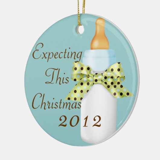 このクリスマスのオーナメントの期待 セラミックオーナメント (左)