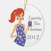 このクリスマスのオーナメントの期待 セラミックオーナメント (左)