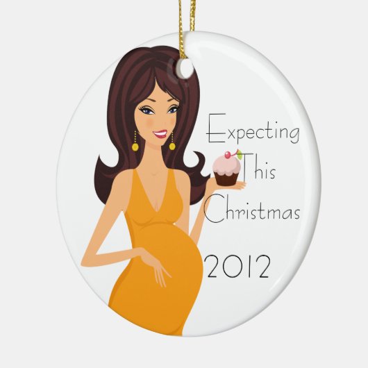 このクリスマスのオーナメントの期待 セラミックオーナメント (左)