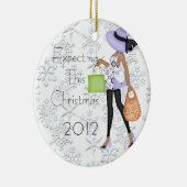 このクリスマスのオーナメントの期待 セラミックオーナメント (右)