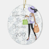 このクリスマスのオーナメントの期待 セラミックオーナメント (左)