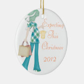 このクリスマスのオーナメントの期待 セラミックオーナメント (右)