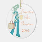 このクリスマスのオーナメントの期待 セラミックオーナメント (左)