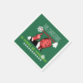 このクリスマスのトランプは勇毛になる スタンダードカクテルナプキン (角)