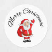 このクリスマスのラベル ラベル (デザイン1)