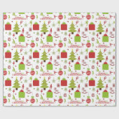 このクリスマスの包装紙を踊って下さい ラッピングペーパー (フラット)