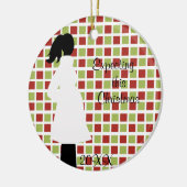 このクリスマスの妊娠のオーナメントの期待 セラミックオーナメント (左)