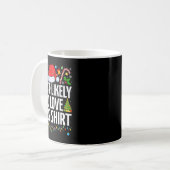 このクリスマスの家族のおもしろいクリスマスを愛する コーヒーマグカップ (正面左)