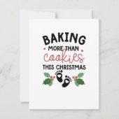 このクリスマスはただのクッキーだけじゃない妊娠 招待状 (正面)