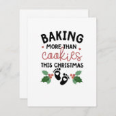 このクリスマスはただのクッキーだけじゃない妊娠 招待状 (正面/裏面)