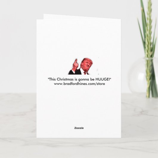 このクリスマスは切札の風刺カード巨大であることを行っています シーズンカード (裏面)