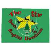 このクリスマスは星が明るく輝く ラージペーパーバッグ (裏面)