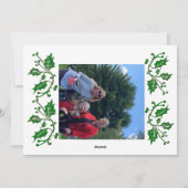 このクリスマスを愛して送る…写真付き シーズンカード (裏面)