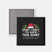 このクリスマスを最も嫌いになりそうな人お揃い マグネット (正面/裏面)