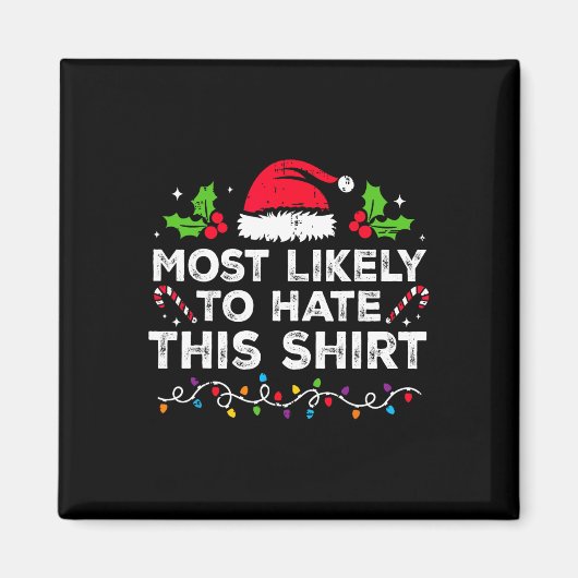 このクリスマスを最も嫌いになりそうな人お揃い マグネット (正面)