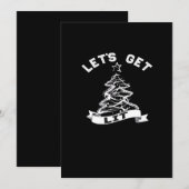 このクリスマスを楽しくしよう 面白いユーモア名言 パーティークラシック用 シーズンカード (正面/裏面)