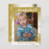 このクリスマスカードに写真を追加する ポストカード (正面/裏面)