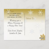 このクリスマスカードに写真を追加する ポストカード (裏面)