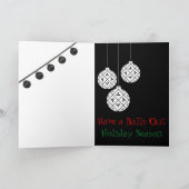 このクリスマスカードはボールが多おもしろいい シーズンカード (内部)