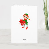 このクリスマスカードを自分の名前でカスタマイズ シーズンカード (裏面)