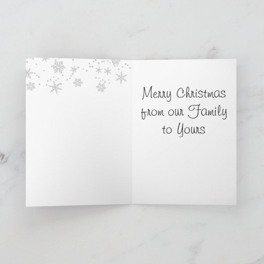 このクリスマスカードを自分の名前でカスタマイズ シーズンカード (内部)