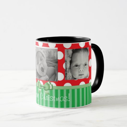 このクリスマスコーヒーマグをパーソナライズ マグカップ (正面右)