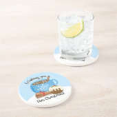 このクリスマスコーヒーラテセラを楽しみにしてほしい コースター (側面)