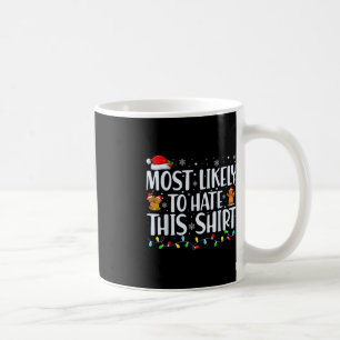 このクリスマスパジャマ家族Chriを憎む可能性が最も高い コーヒーマグカップ