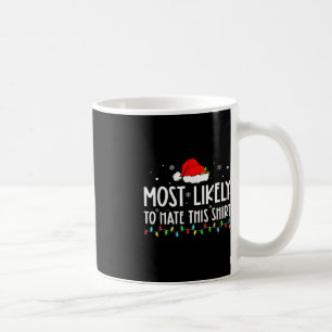このクリスマスパジャマ家族Chriを憎む可能性が最も高い コーヒーマグカップ