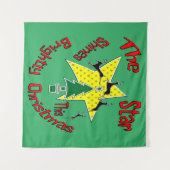 このクリスマスマグは星が明るく輝く タペストリー (正面(横))