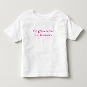 このクリスマス得に秘密を持ってる… トドラーTシャツ