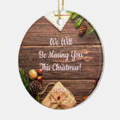 このクリスマス恋しく思は俺たちがお前だ!DIYMessages セラミックオーナメント (左)