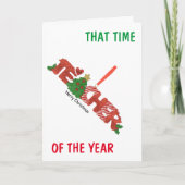 このクリスマス素晴らしに「先生」へ シーズンカード (正面)