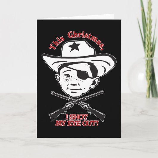 このクリスマス、私は私の目を撃ちました! シーズンカード (正面)