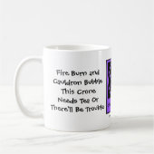 このクローンはお茶が必要！茶中毒カップ/マグカップ コーヒーマグカップ (左)