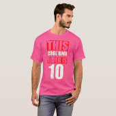 このクールBmxライダーは10自転車おもしろいBmxである Tシャツ (正面フル)
