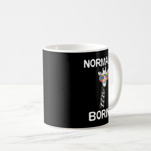 このグおもしろいラフィックデザインはcoとのキリンを特徴とする コーヒーマグカップ (正面右)