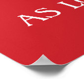 このグラスはハーフフルビールになれる ポスター (角)