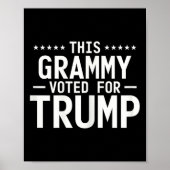 このグラミーはトランプ2024おばあちゃん誇りを持ったの投票に投票 ポスター (正面)