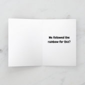 このグリーティングカードには虹をたどった カード (内部)