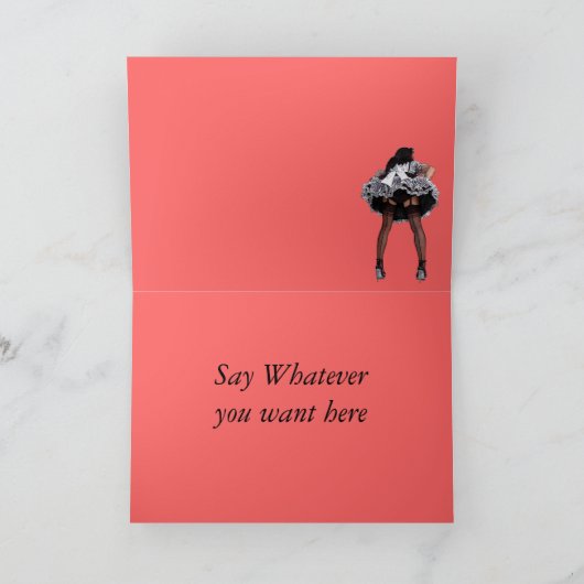 このグリーティングカードを個人用に設定 カード (内部)