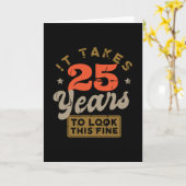 このグリーティングカードを見るには素晴らし25年かかる カード (黄色い花)