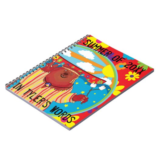 このグルービーなキャンプベアのノートブックをカスタマイズしよう ノートブック (左側)