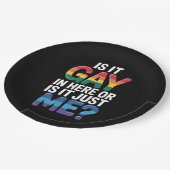 このゲイか私だけおもしろいLGBTQ ペーパープレート (アングル)
