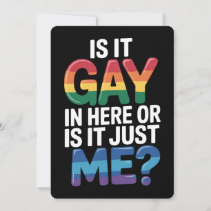 このゲイか私だけおもしろいLGBTQ 招待状