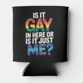 このゲイか私だけおもしろいLGBTQ 缶クーラー (正面)